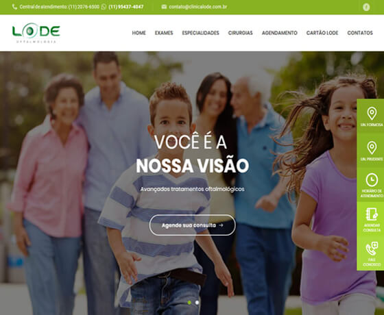 Imagem do site da Clínica Lode